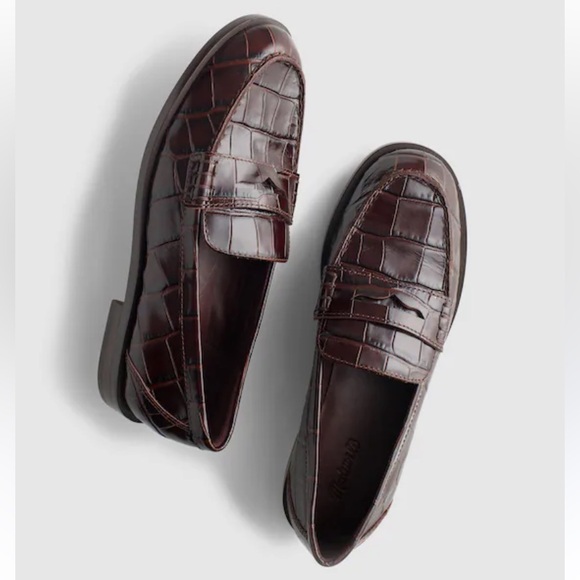 Madewell Shoes 7.5 Preppy Grayson Penny Loafer Brown - Picture 3 of 12